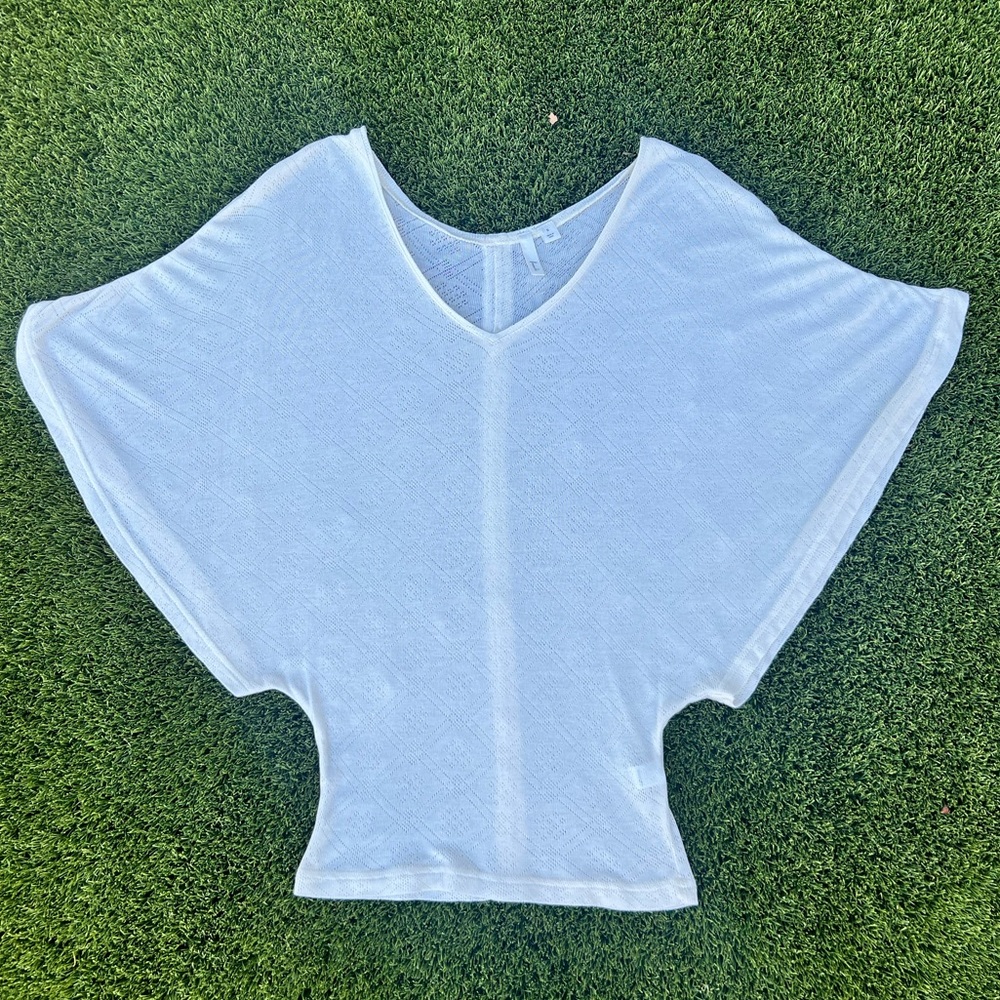 Nordstrom BP Frenchi Batwing Cream Blouse Size Small
